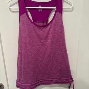 Active USA Women's Deep Pink Heather Racerback Tank